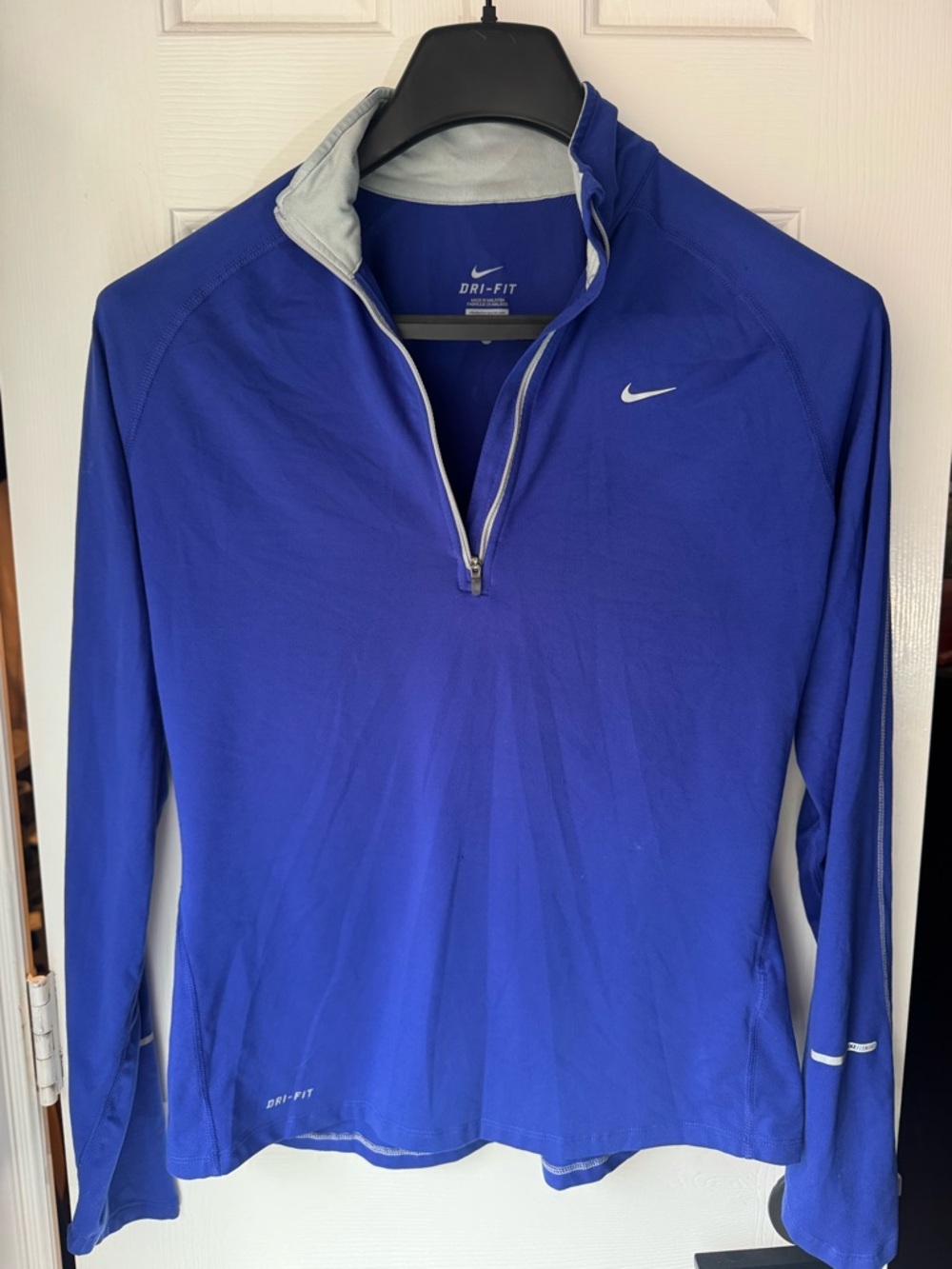 Nike Royal Blue Dri-FIT Quarter-Zip Pullover
